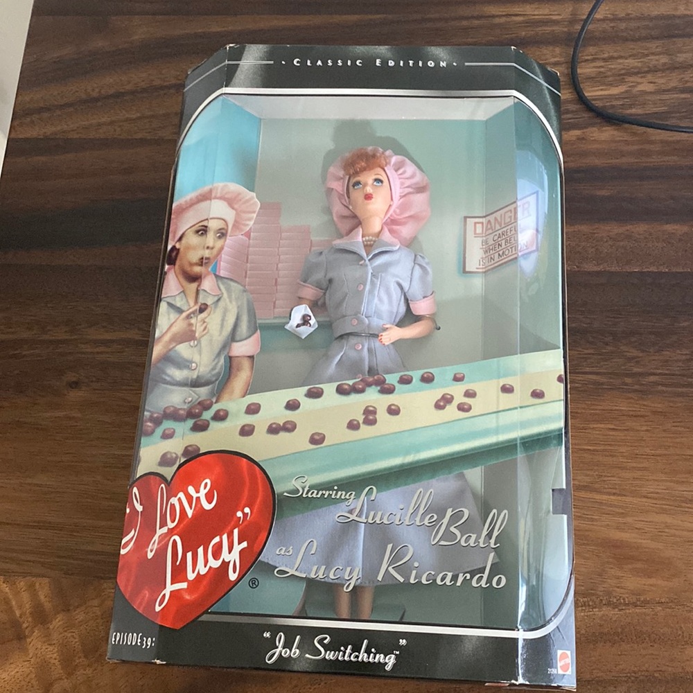 Classic Edition “I Love Lucy” Job Switching Barbie New in Box - Lucy Ricardo